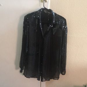 Vintage beaded blouse